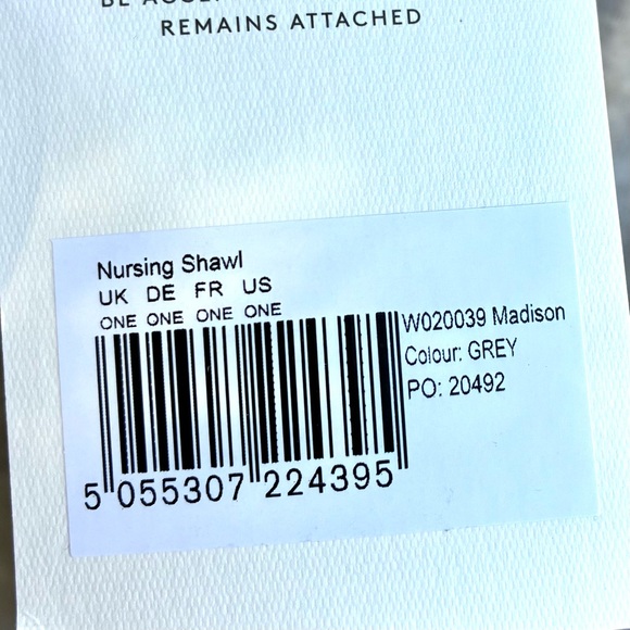 Seraphine NWT Gray Nursing Cape - Picture 4 of 9